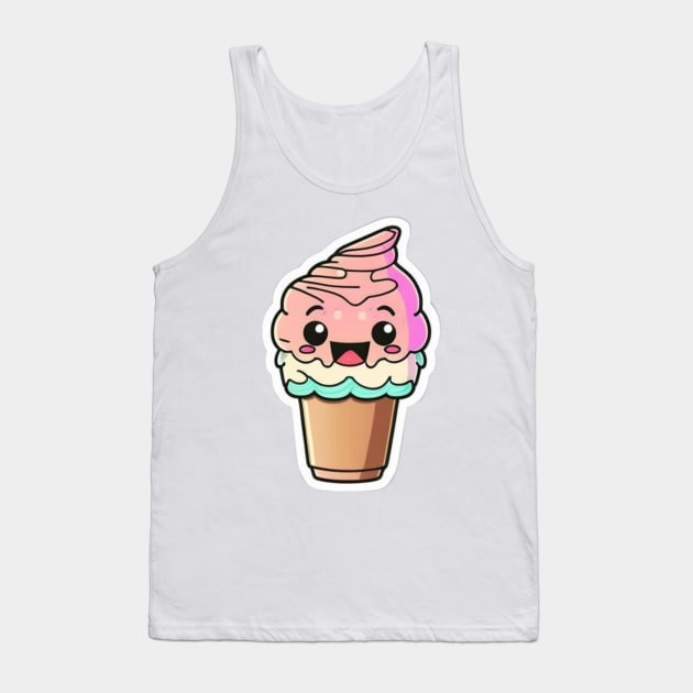 Funny Ice Cream Tank Top by DarkAgeArt